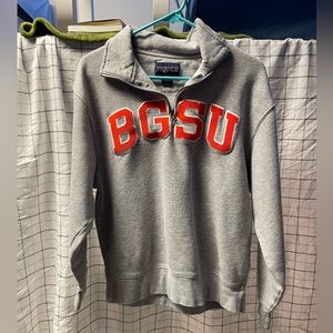 BGSU half zip sweatshirt